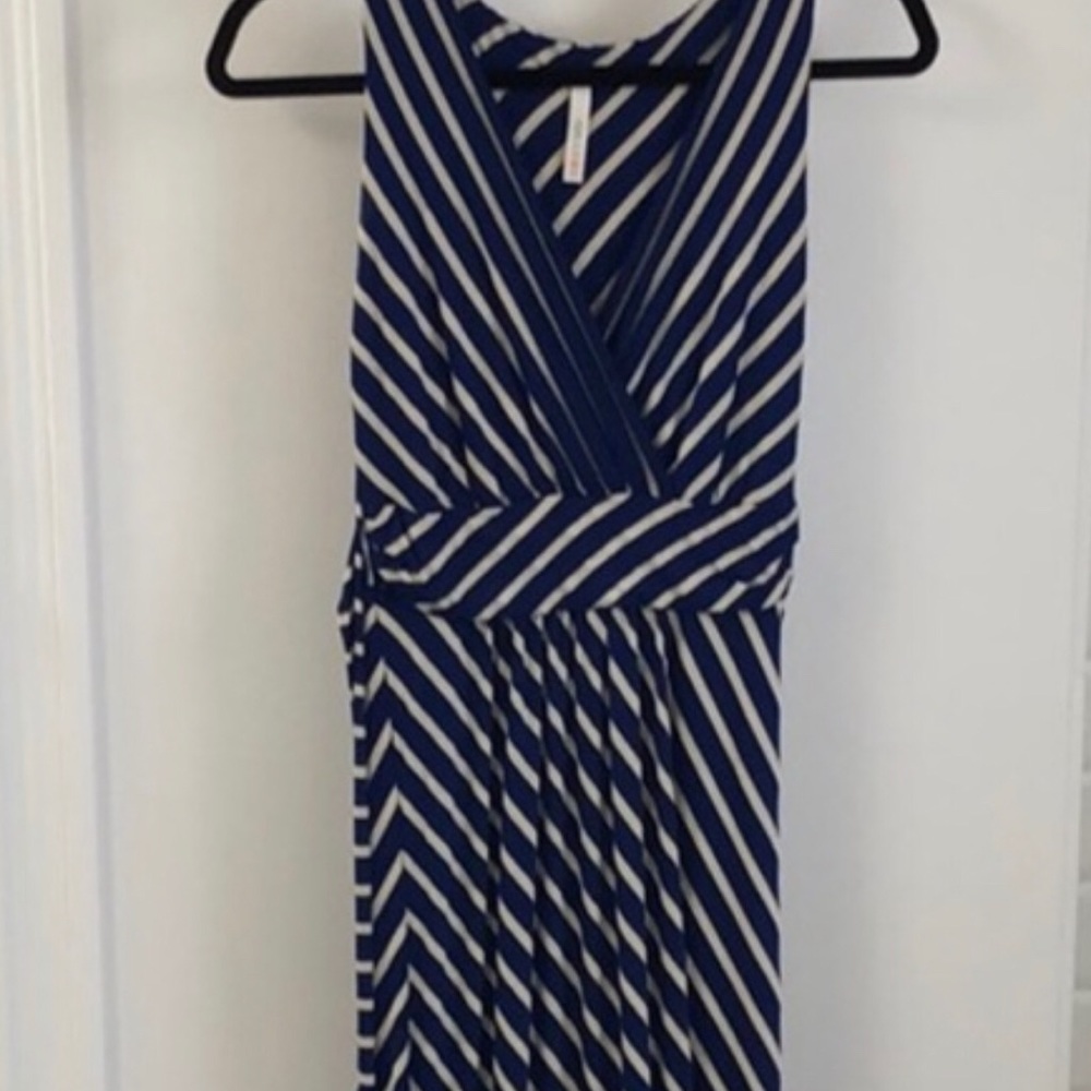 Striped V-neck maxi dress from Mod Cloth